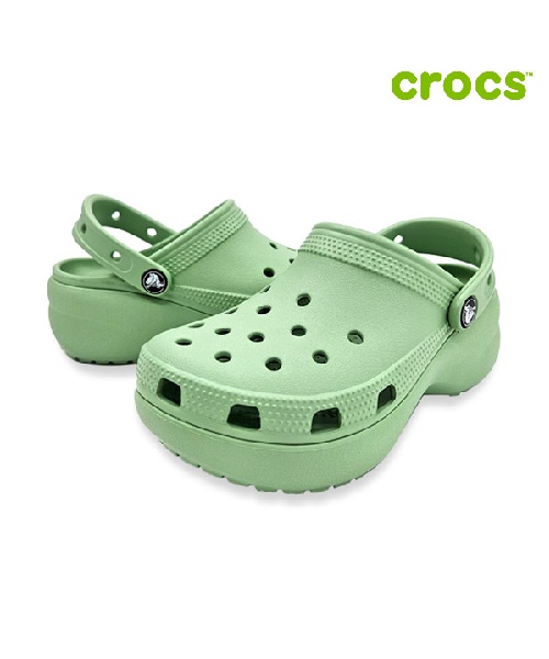 [크록스] 클래식 플랫폼 클로그 여성샌들 206750-374 W5